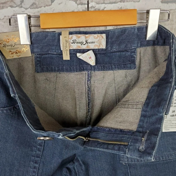 Vintage 90s Brody Trouser Jeans Reg Rise 28 Dark  Wash - Picture 8 of 16